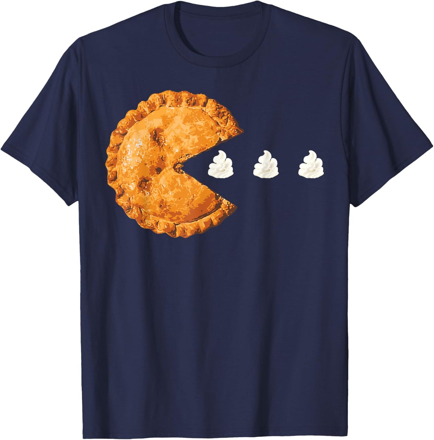 Thanksgiving Pumpkin Pie Whipped Cream | Cool Pie Gift T-Shirt - T-Shirt | Navy