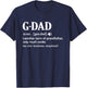 G-Dad Definition Funny Grandpa Grandfather T-Shirt - T-Shirt | Navy