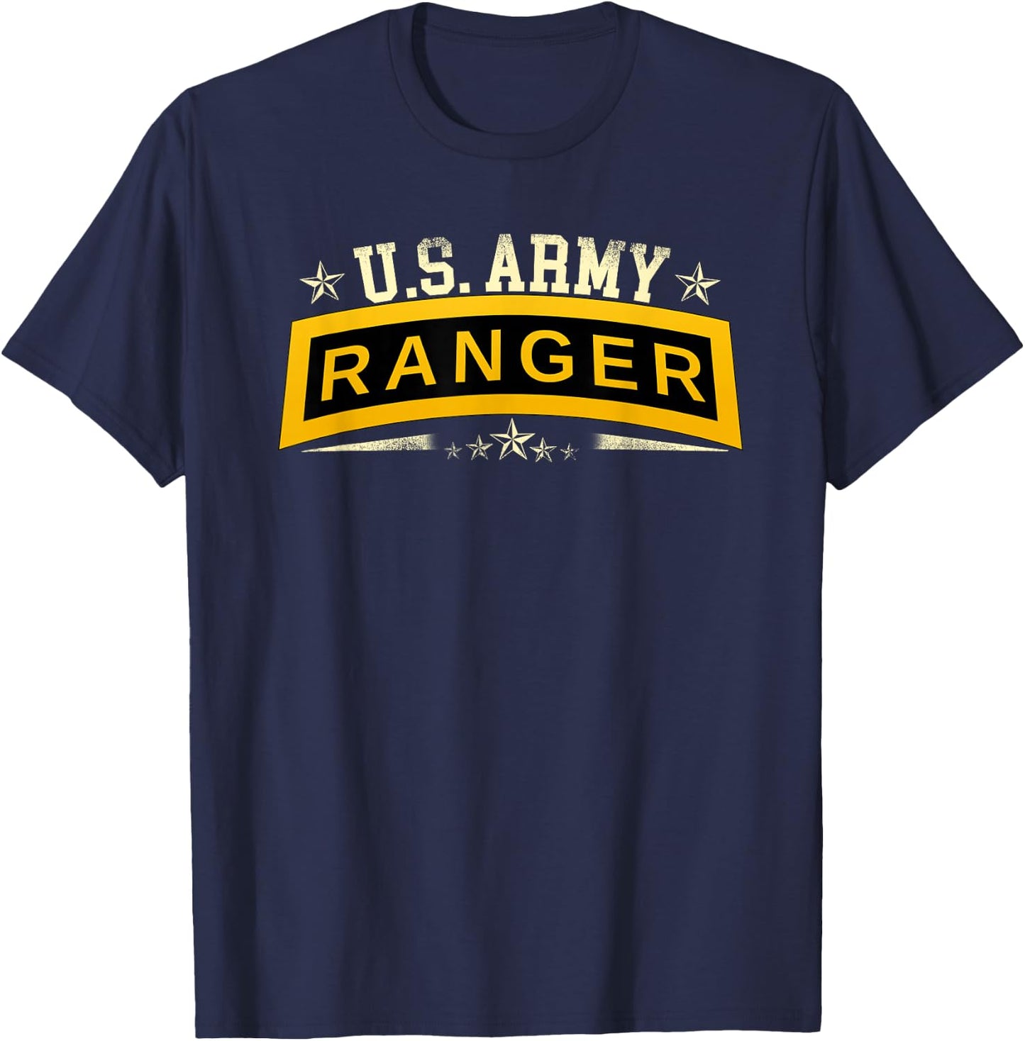 US Army Ranger Tab - Airborne Ranger Veteran Military T-Shirt - T-Shirt | Navy
