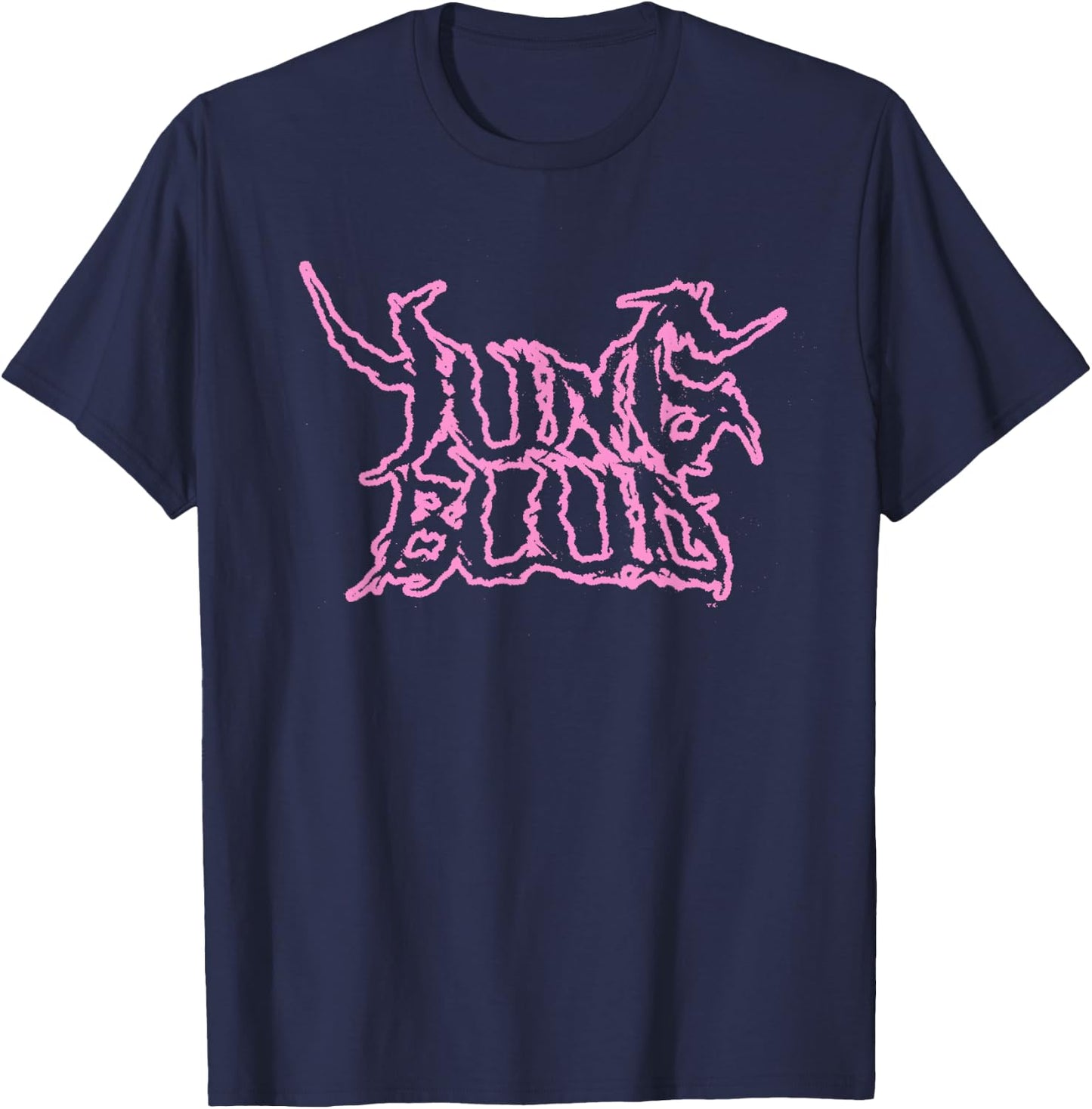 Official Yungblud Deadhappy Pink & Black T-Shirt - T-Shirt | Navy