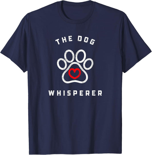 Vintage Funny the Dog Whisperer for Dog Lover T-Shirt - T-Shirt | Navy