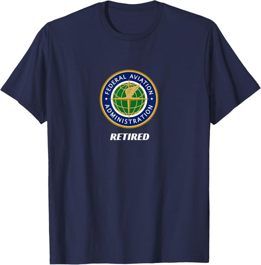 Retired US Federal Aviation Administration T-Shirt - T-Shirt | Navy