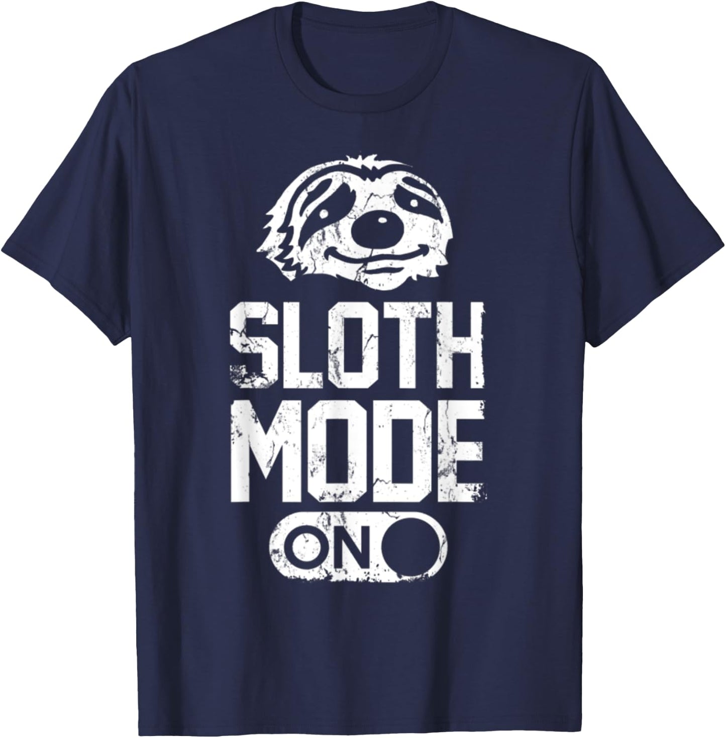 Sloth Mode On T-Shirt - T-Shirt | Navy