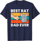 Love Rats Best Rat Dad Ever T-Shirt - T-Shirt | Navy