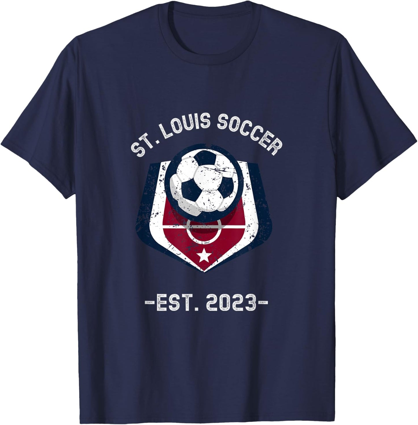 St. Louis Soccer/Football 2023 Small T-Shirt - T-Shirt | Navy