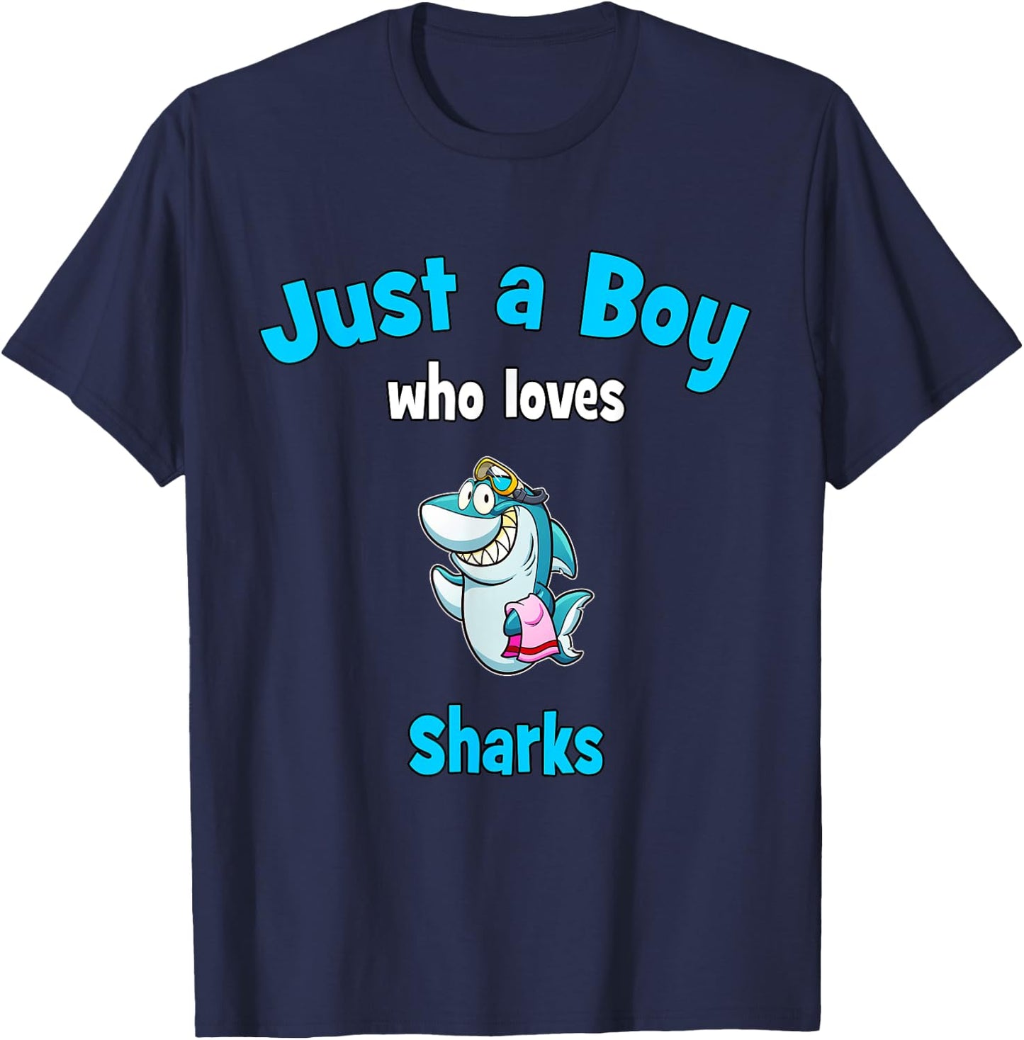Shark for Boys | Kids Shark T-Shirt - T-Shirt | Navy