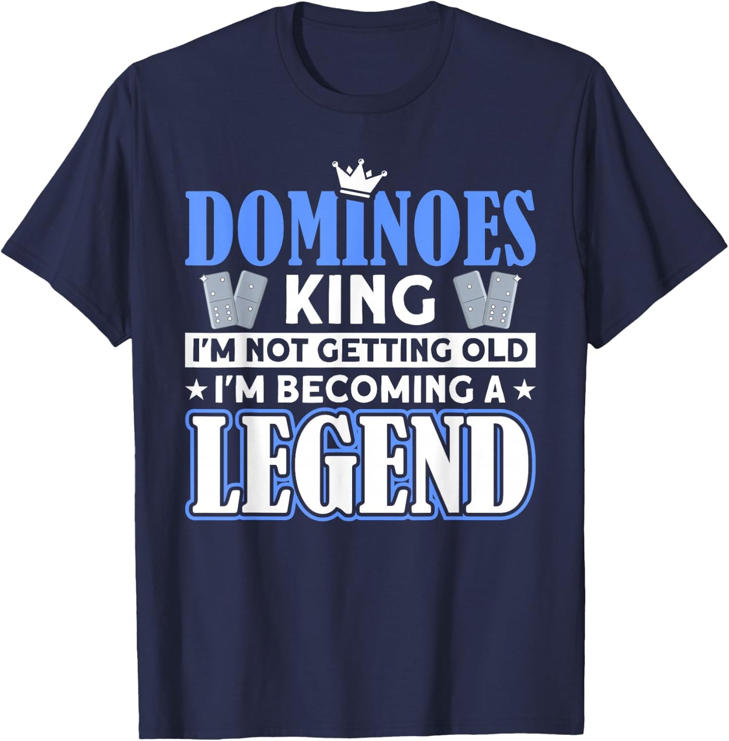 Domino Tile Game Domino Player Domino Game T-Shirt - T-Shirt | Navy