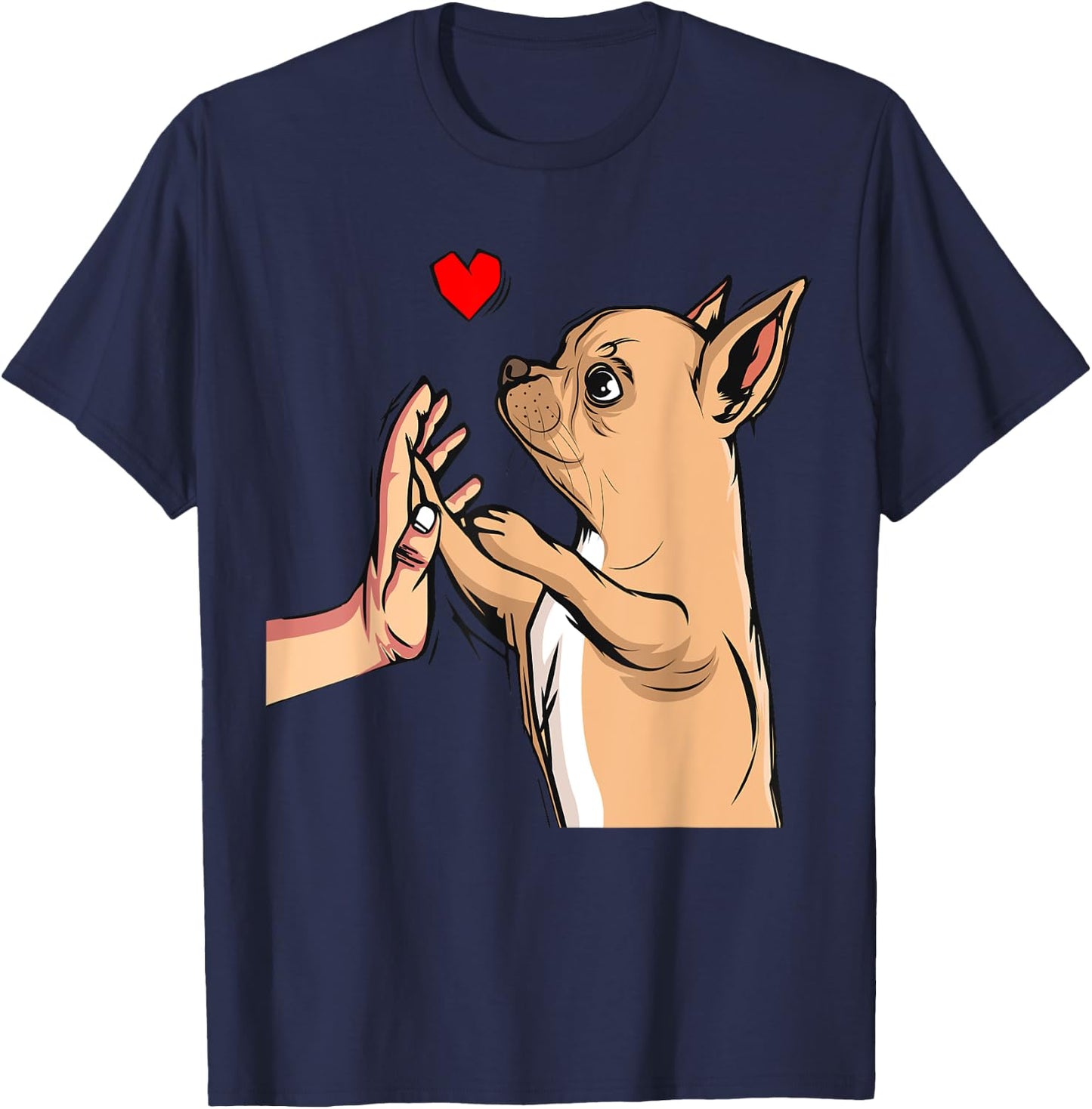 Chihuahua Love Dogs Female Gift T-Shirt - T-Shirt | Navy