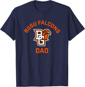 Bowling Green BGSU Falcons Arched Dad T-Shirt - T-Shirt | Navy