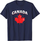 Toronto Patriotic Canadian Canada Red Maple Leaf T-Shirt - T-Shirt | Navy