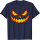 Scary Spooky Jack O Lantern Face Pumpkin Costume Halloween T-Shirt - T-Shirt | Navy