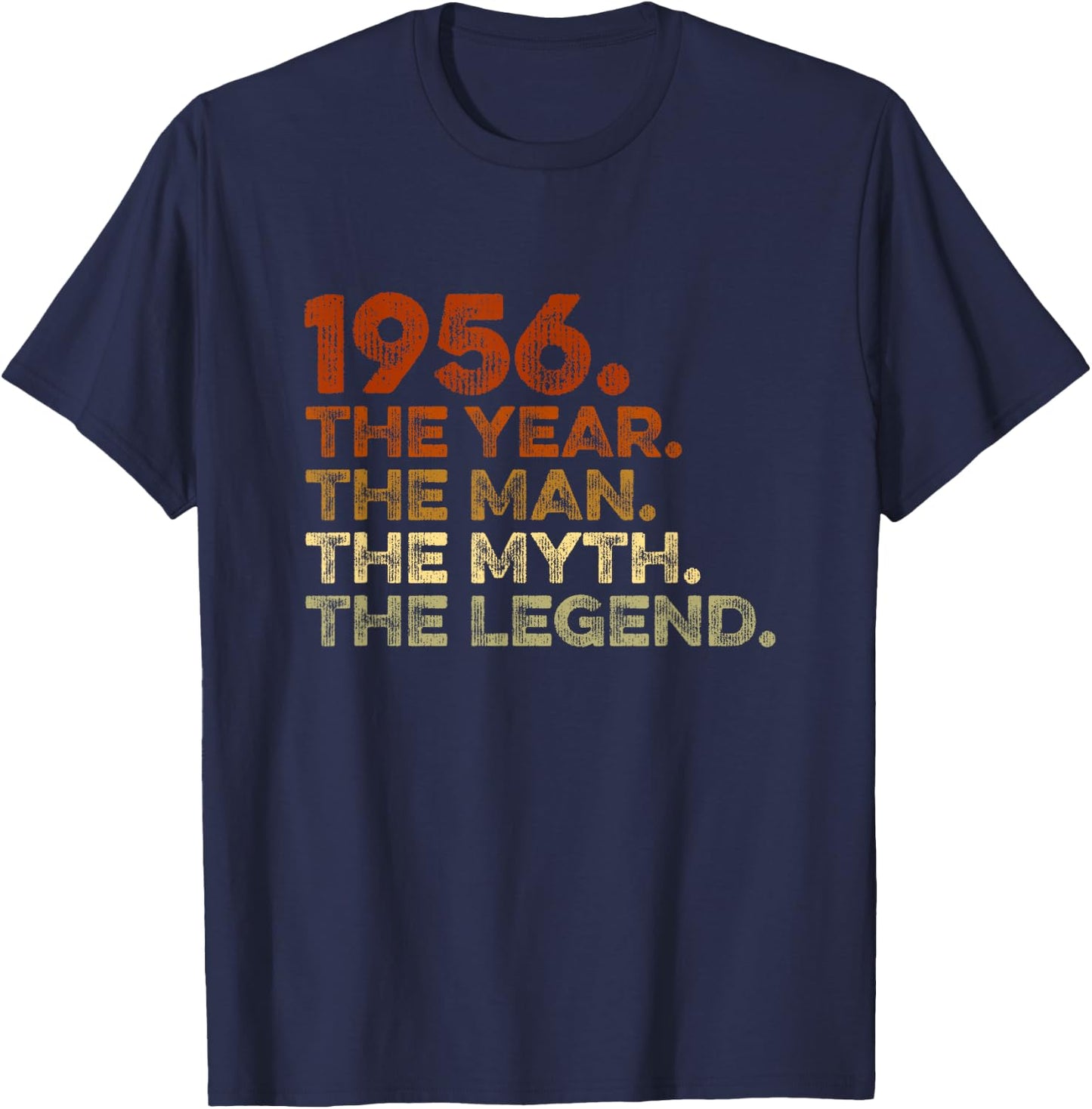 Special Birthday Gift Vintage 1956. Year Man Myth Legend T-Shirt - T-Shirt | Navy
