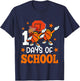 Boys Happy 100 Days Of School Basketball Teacher Students T-Shirt - T-Shirt | Navy