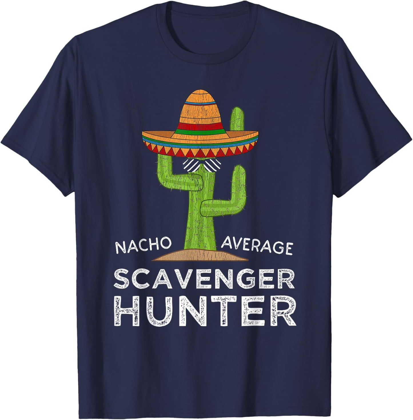 Funny Scavenger Hunt Hunter T-Shirt - T-Shirt | Navy