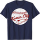 Baseball Kansas City Love Blue Color Royal, National Pastime T-Shirt - T-Shirt | Navy
