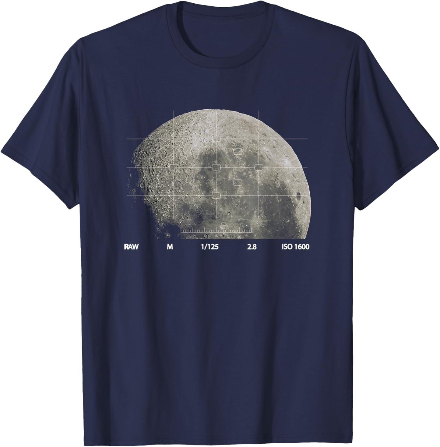 Astronomy Moon Photography Kids Men Women Astrophotography T-Shirt - T-Shirt | Navy
