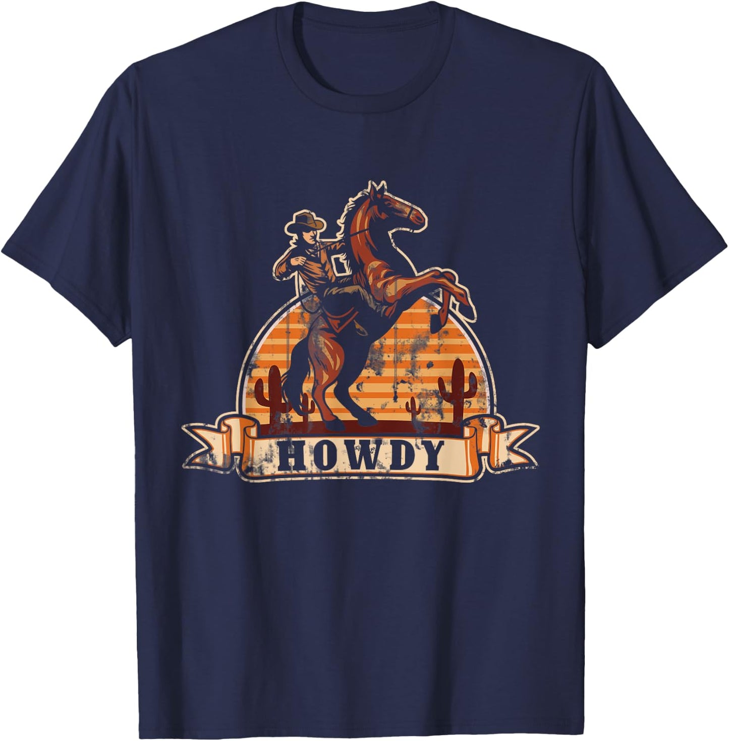 Howdy Cowboy T-Shirt - T-Shirt | Navy