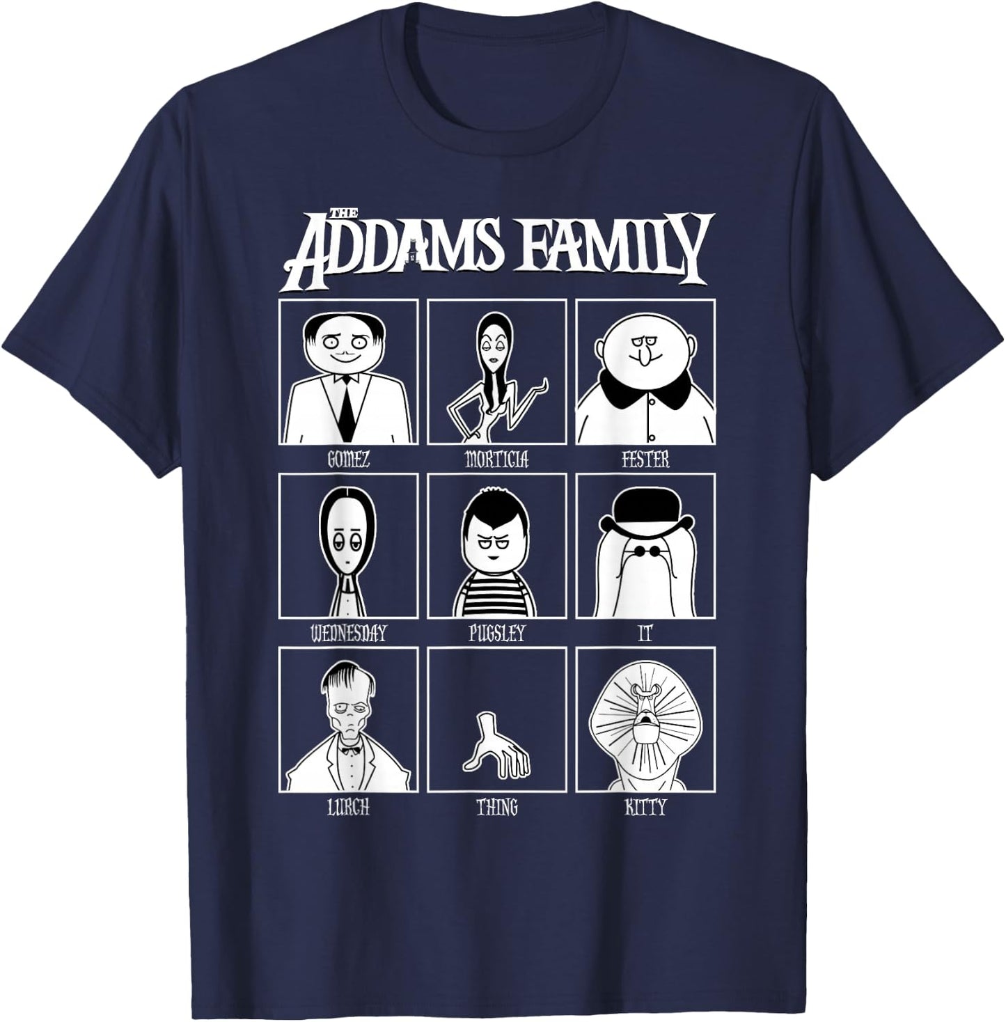 The Addams Family Yearbook T-Shirt - T-Shirt | Navy