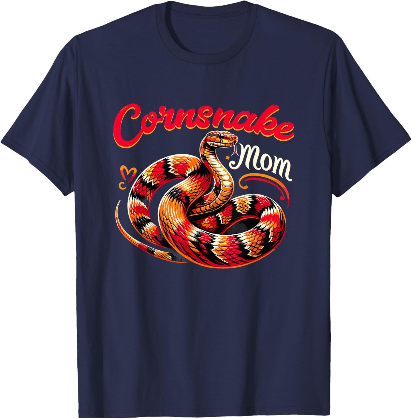 Corn Snake Mom Pet Snake Corn Snake Snake Lover Animal T-Shirt - T-Shirt | Navy