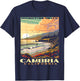 Cambria California Central Coast Moonstone Beach Vintage WPA Women Kids T-Shirt - T-Shirt | Navy