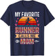 My Favorite Cross Country Runner Calls Me Mom Funny T-Shirt - T-Shirt | Navy