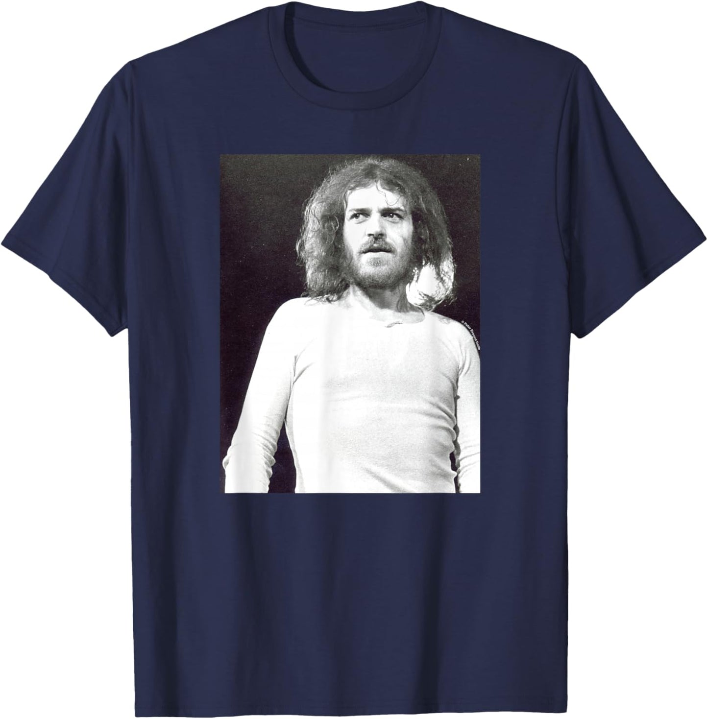 Singer Joe Cocker Live Shot By Everard Smith T-Shirt - T-Shirt | Navy