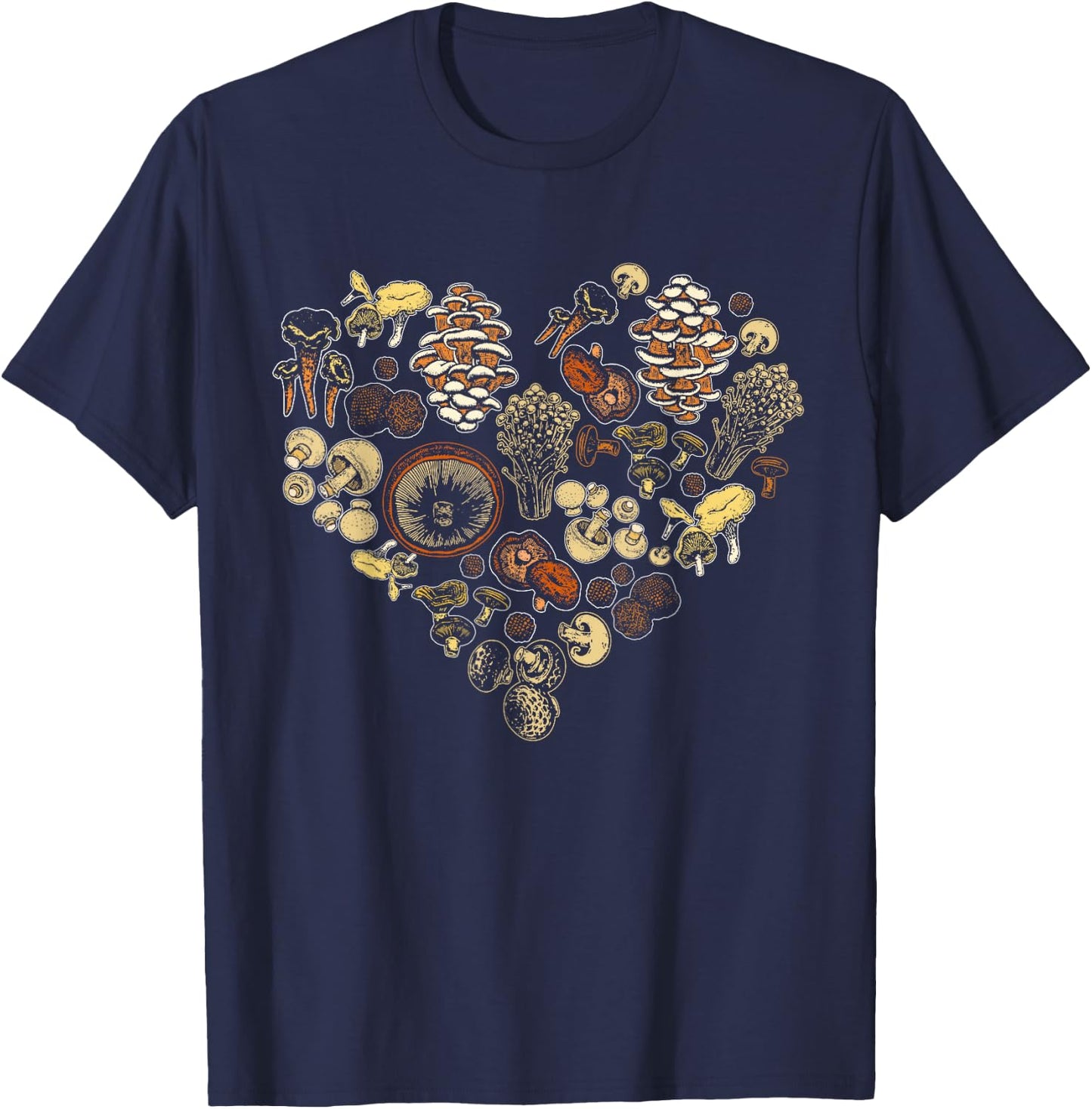 Mushroom Shirt Hunting Foraging Design Fungi Mushroom Hunter T-Shirt - T-Shirt | Navy