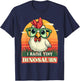I Raise Tiny Dinosaurs Funny Farmer Chicken Cute T-Shirt - T-Shirt | Navy