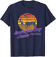 Huntington Dog Beach California USA Dog Walkers Men Women T-Shirt - T-Shirt | Navy