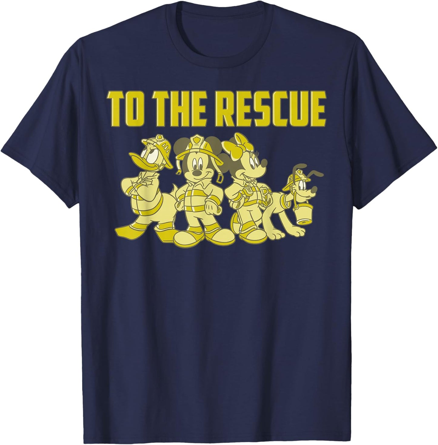 Disney Mickey And Friends Firefighters To The Rescue T-Shirt - T-Shirt | Navy