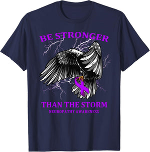 Be Stronger Than The Storm Neuropathy T-Shirt - T-Shirt | Navy