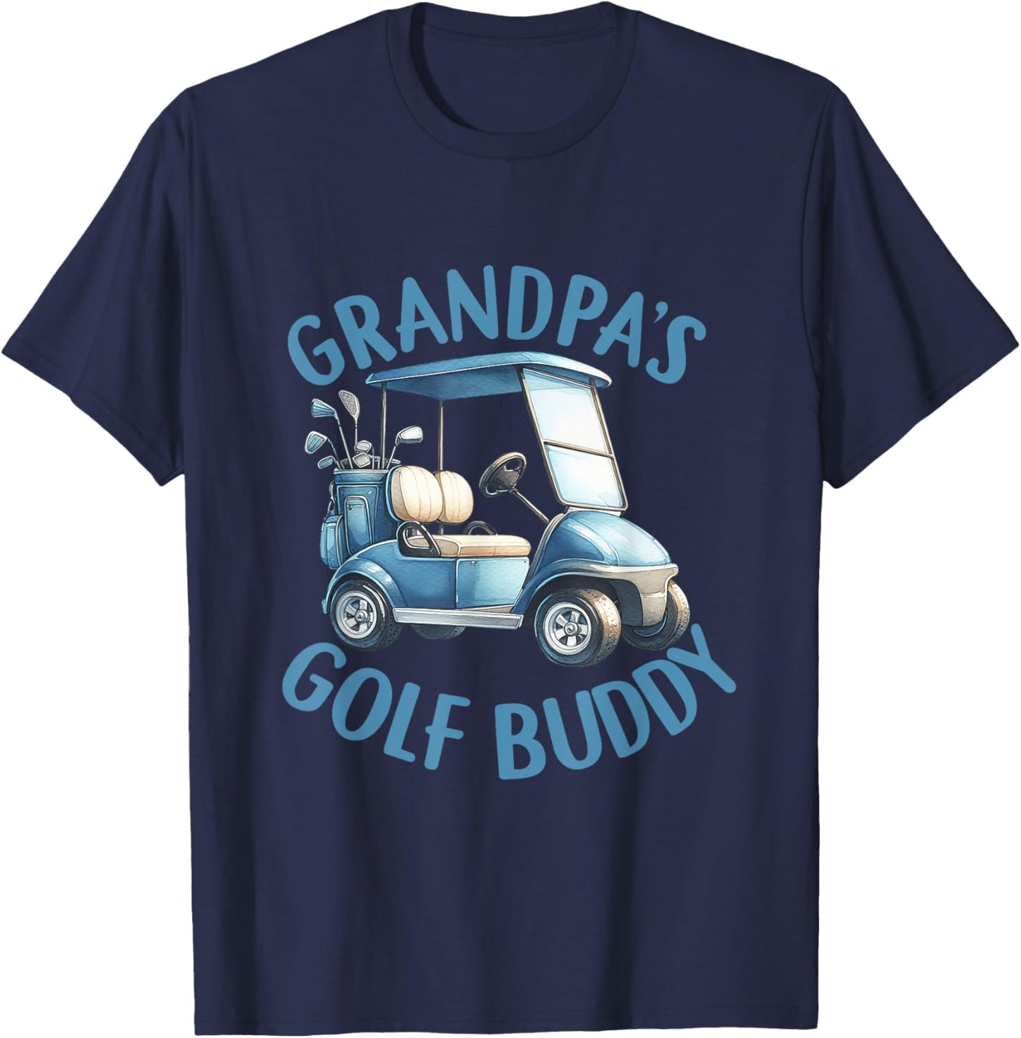 Grandpa's Gold Buddy Birthday Boy Golf Themed Matching Party T-Shirt - T-Shirt | Navy