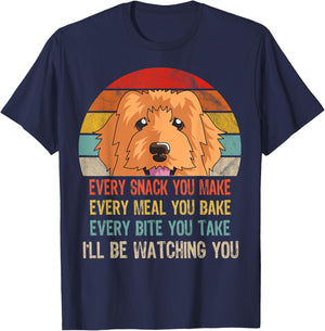 Funny Doodle Retro Every Snack You Make Every Meal You Bake T-Shirt - T-Shirt | Navy