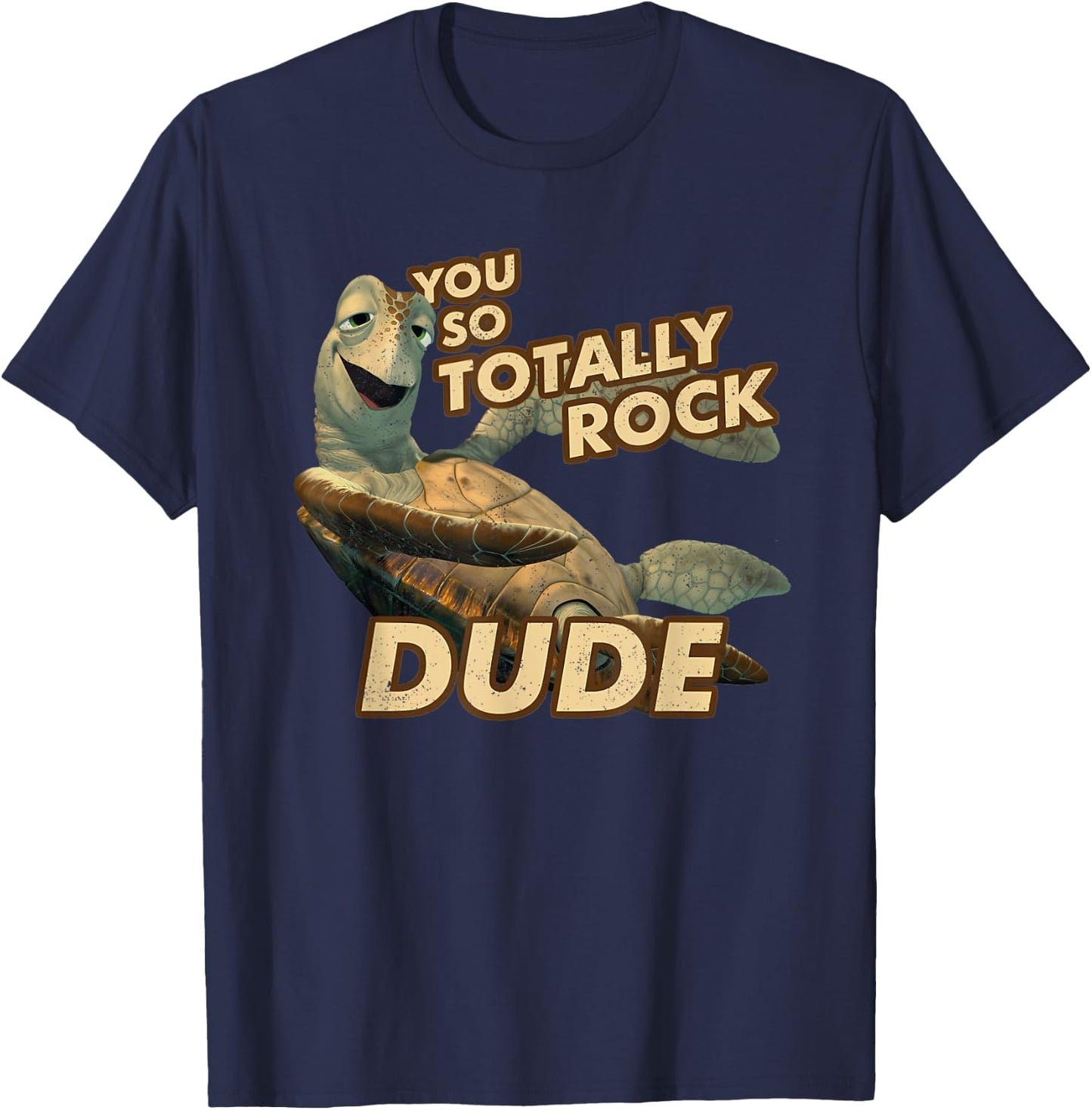 Vintage You So Rock Cute Turtle T-Shirt - T-Shirt | Navy