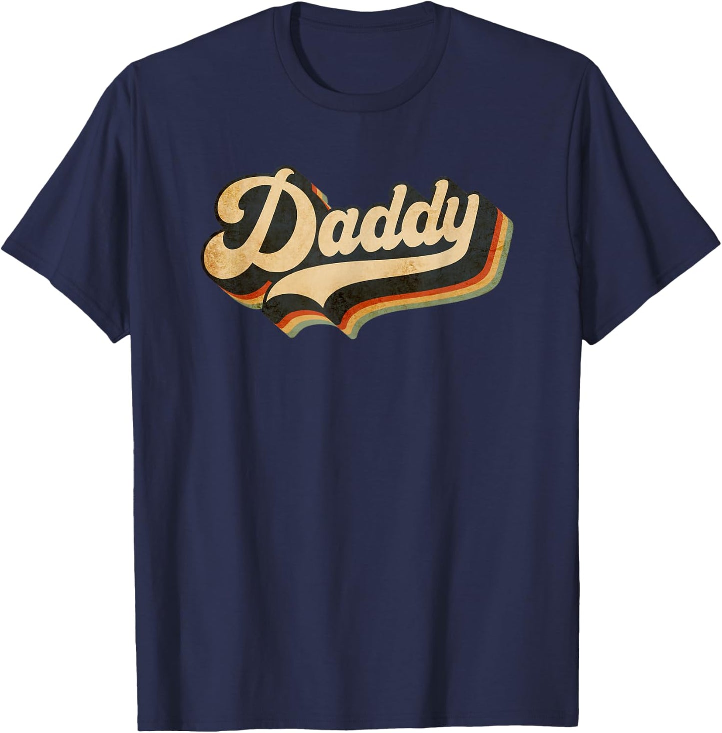 Daddy Gift from Kids for Dad Father's Day Daddy T-Shirt - T-Shirt | Navy