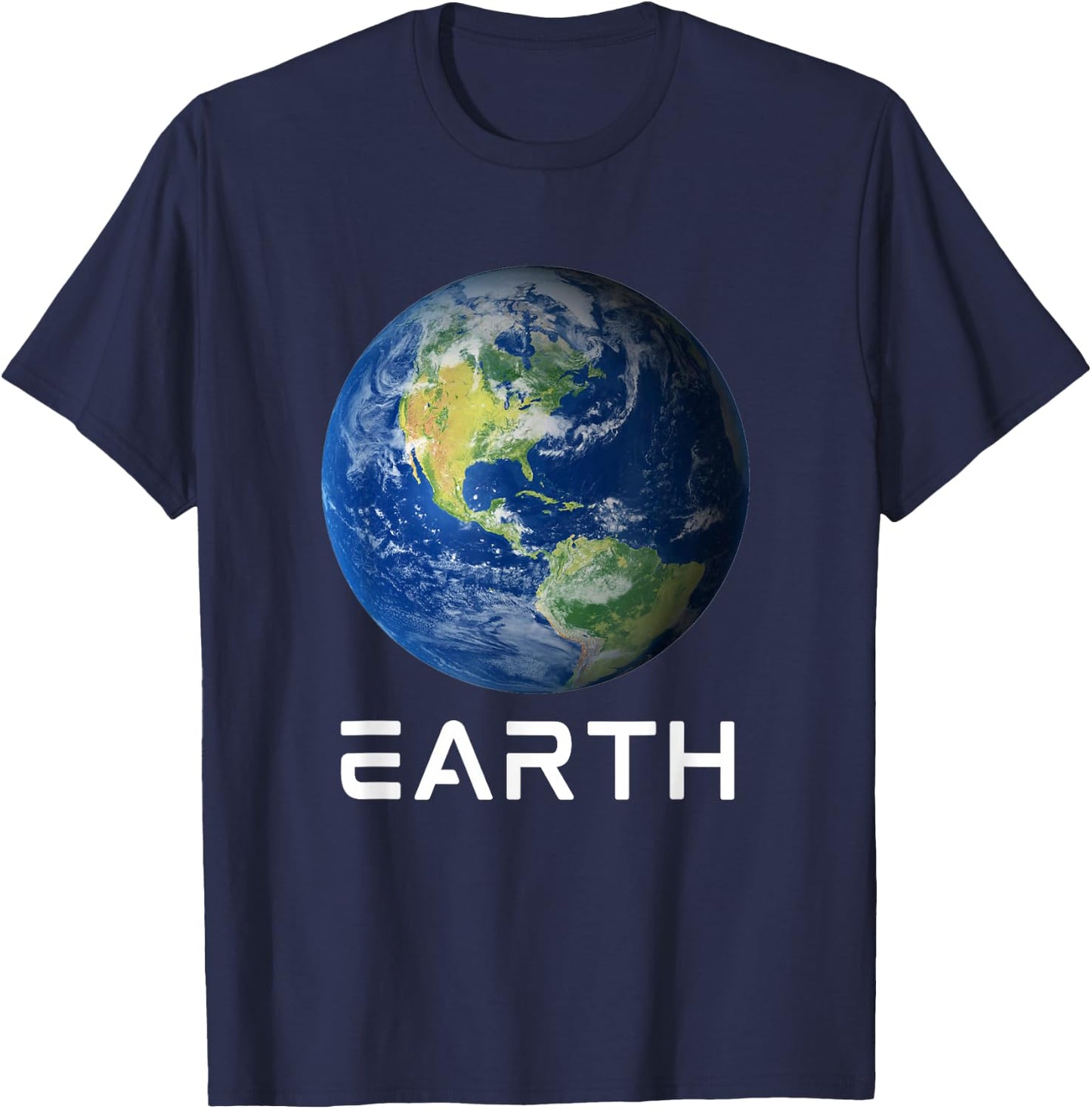 Solar System 3rd Planet Earth Outer Space T-Shirt - T-Shirt | Navy