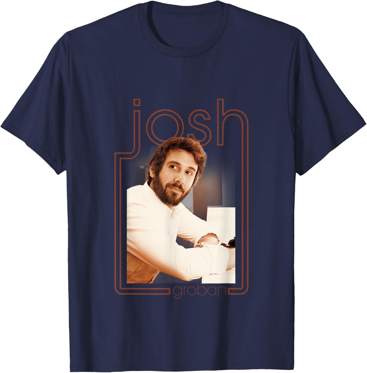 Josh Groban Official Harmony Photo Black T-Shirt - T-Shirt | Navy