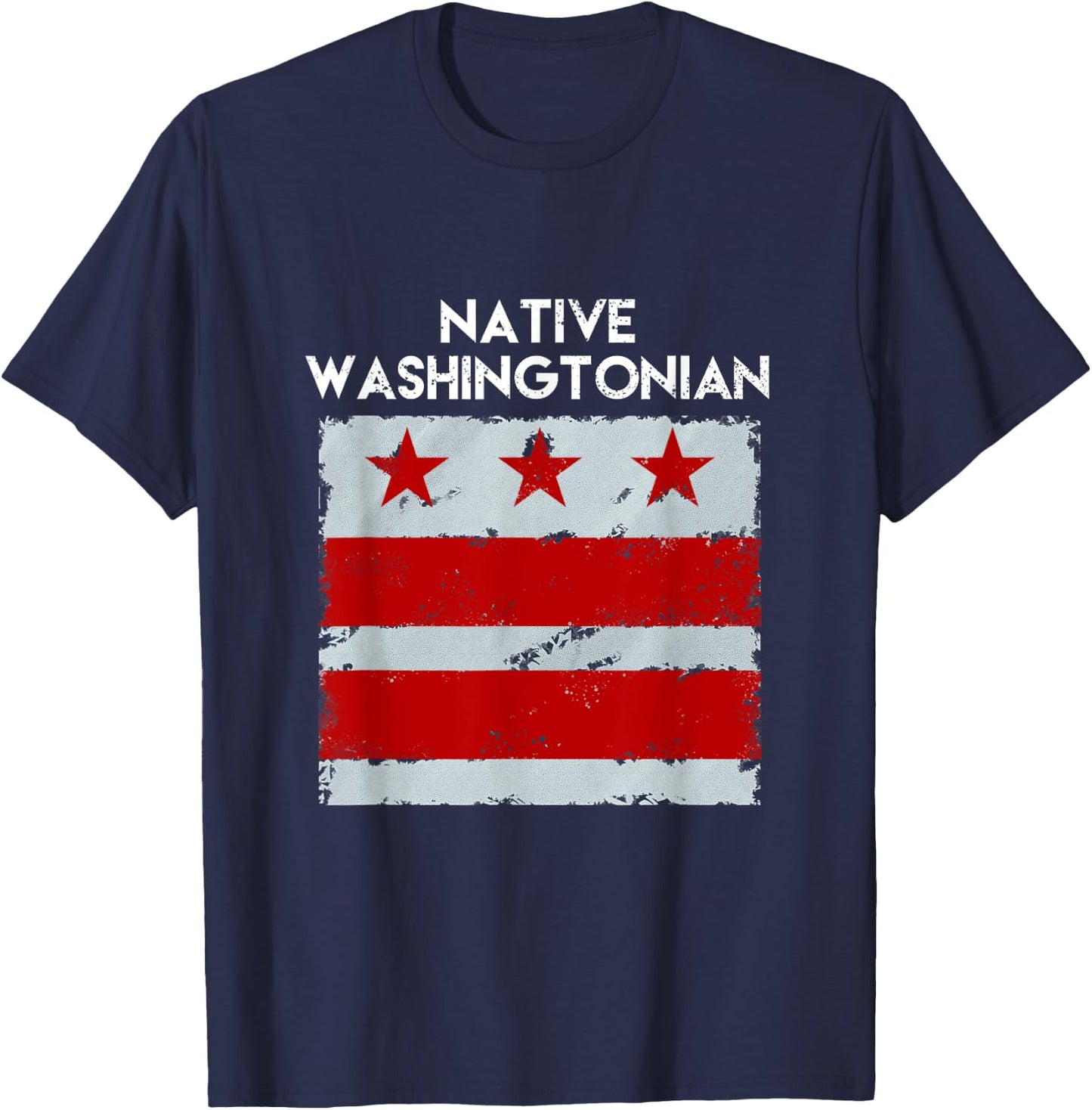 DC, Native Washingtonian! Vintage Hometown Washington D.C T-Shirt - T-Shirt | Navy