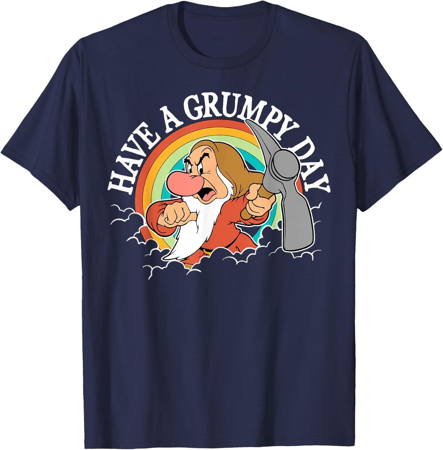 Disney Snow White Grumpy Have A Grumpy Day T-Shirt - T-Shirt | Navy