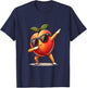 Dab Peach Dancing Dabbing Peach Fruit T-Shirt - T-Shirt | Navy
