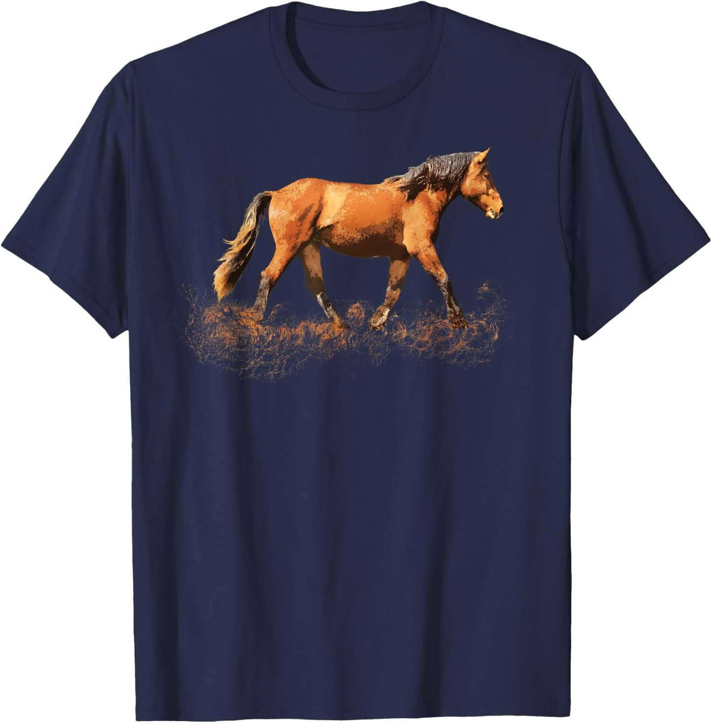 Horse lover man woman girl loves horses - gift rider riding T-Shirt - T-Shirt | Navy