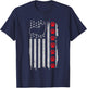 Corgi American Flag 4th of July Patriotic Dog Corgi T-Shirt - T-Shirt | Navy
