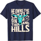 He Owns the Cattle on a Thousand Hills Western Skull Faith T-Shirt - T-Shirt | Navy