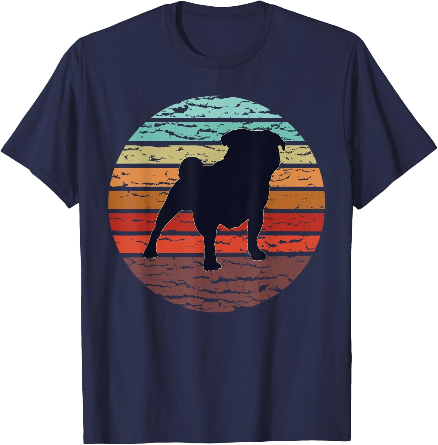 Pug Pug T-Shirt - T-Shirt | Navy