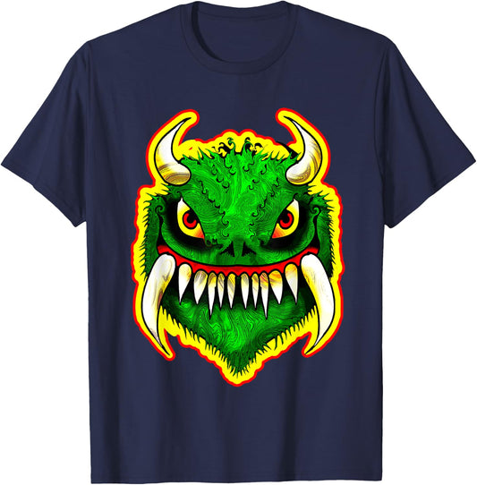 The Hodag of Rhinelander, Wisconsin Monster Cryptid Creature T-Shirt - T-Shirt | Navy