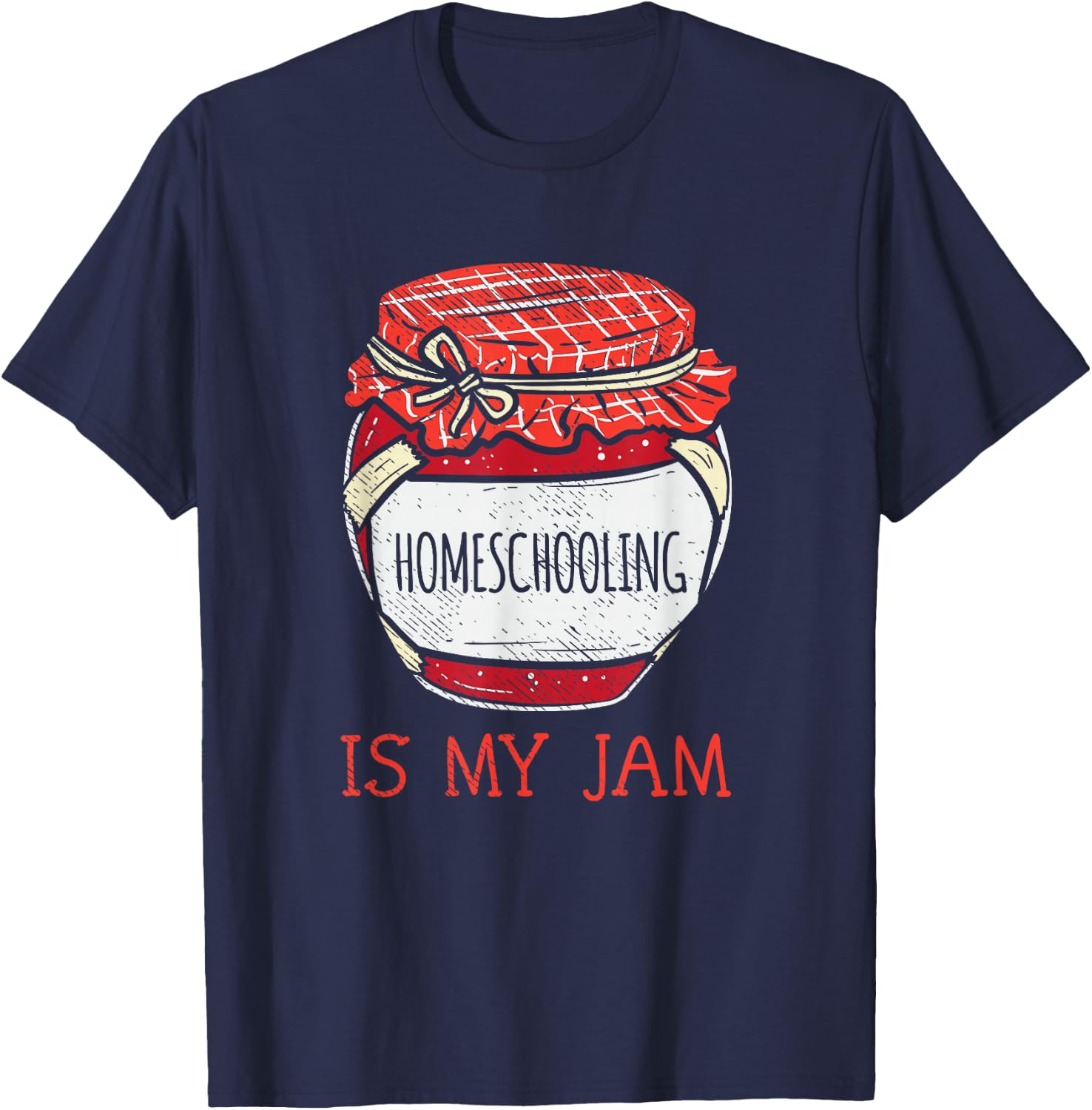 Fun Cute Homeschooling Homeschool Mom T-Shirt - T-Shirt | Navy