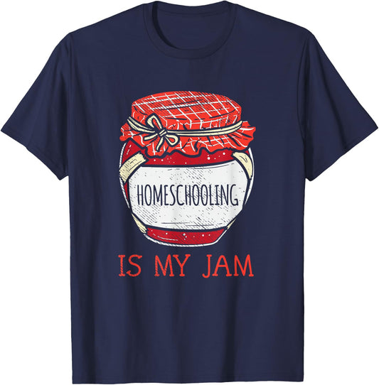 Fun Cute Homeschooling Homeschool Mom T-Shirt - T-Shirt | Navy