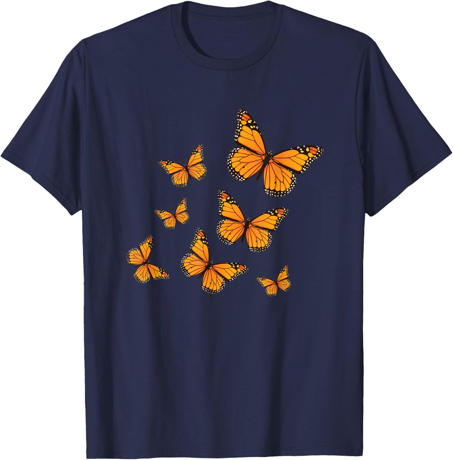 Monarch Butterflies T-Shirt - T-Shirt | Navy