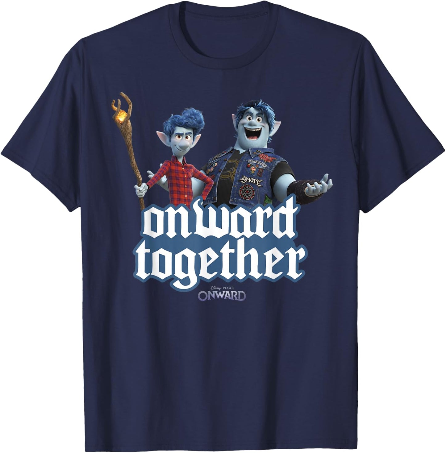 Disney Pixar Onward Barley & Ian Onward Together T-Shirt - T-Shirt | Navy