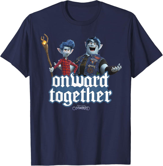 Disney Pixar Onward Barley & Ian Onward Together T-Shirt - T-Shirt | Navy